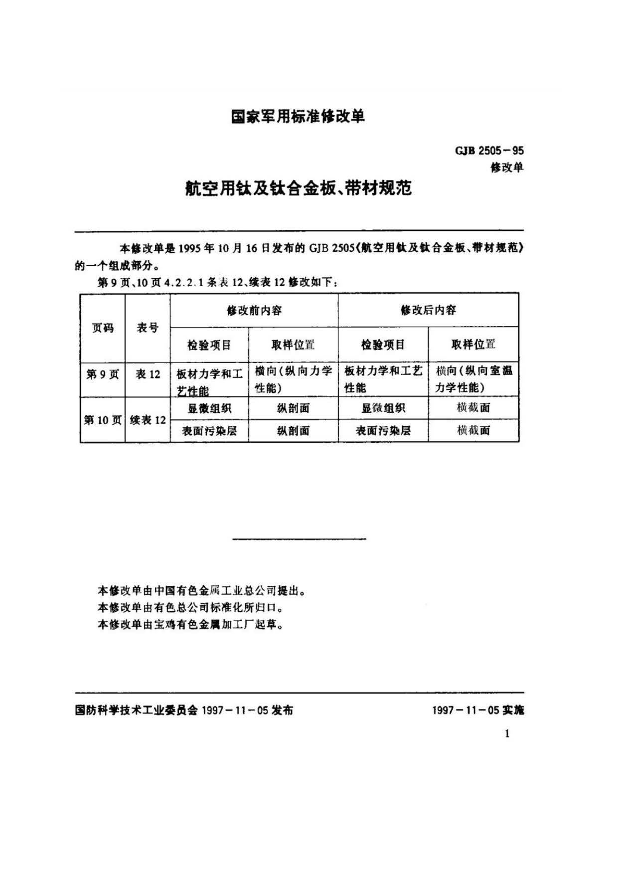 航空用鈦及鈦合金板、帶材規范